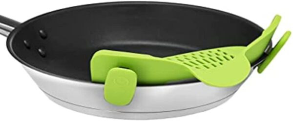 Kitchen Gizmo Snap N Strain Adjustable Silicone Clip On Strainer for Pots, Pans and Bowls – Lime Green - Image 5