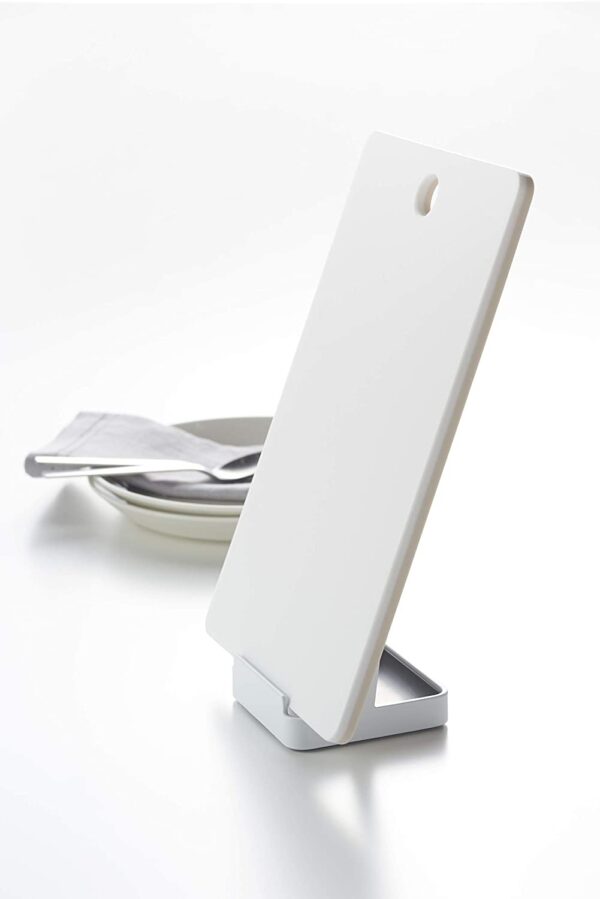 Yamazaki Home Ladle & Lid Rest-Kitchen Utensil Organizer Stand for Cooking, One Size, White - Image 4