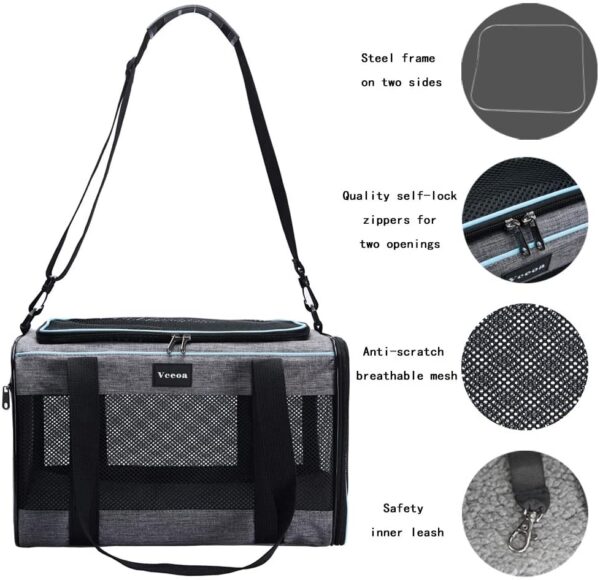 Vceoa Carriers Soft-Sided Pet Carrier for Catsf for holding pets in a bag - Image 5