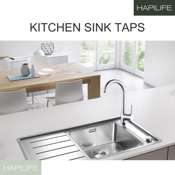 Kitchen Sink Basin Mixer Tap. Stainless Steel Kitchen Basin Mixer Tab for home and kitchen - Image 2