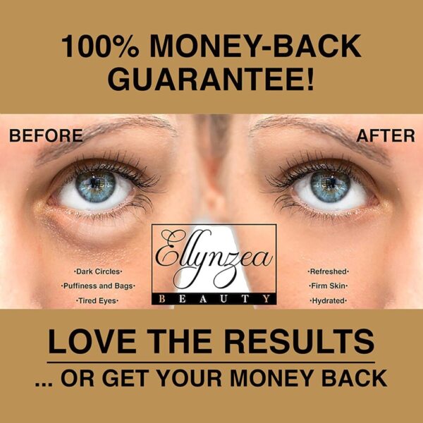 Eye Mask for Puffy Eyes – Dark Circles Under Eye Bags Treatment – 24k Gold Anti-Aging Under Eye Patches - Image 3