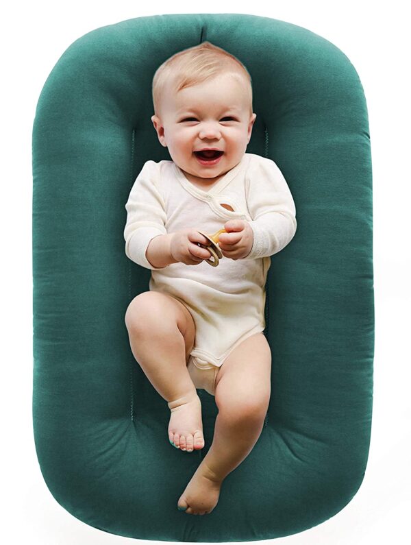 Snuggle Me Organic Bare | Baby Lounger & Infant Floor Seat | Newborn Essentials | Organic Cotton, Fiberfill - Image 3
