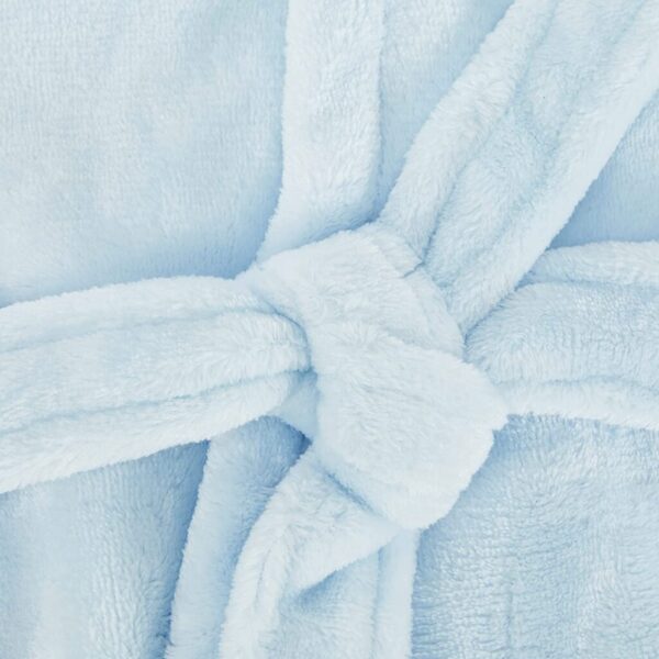 Hudson Baby Unisex Baby Plush Animal Face Robe, Blue Elephant, One Size, 0-9 Months - Image 2