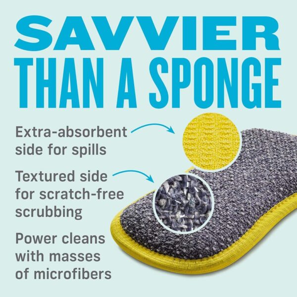 E-Cloth Washing Up Pad, Non-scratch Kitchen Scrub Sponge for home and kitchen - Image 4