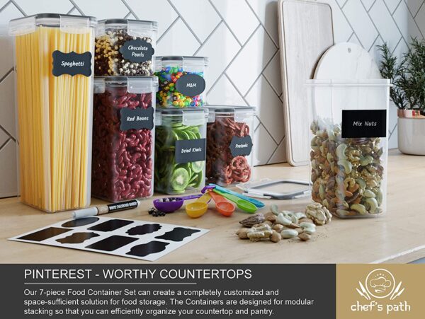 Airtight Food Storage Container Set – 24 Piece, Kitchen & Pantry Organization, BPA-Free, Plastic Ca - Image 2