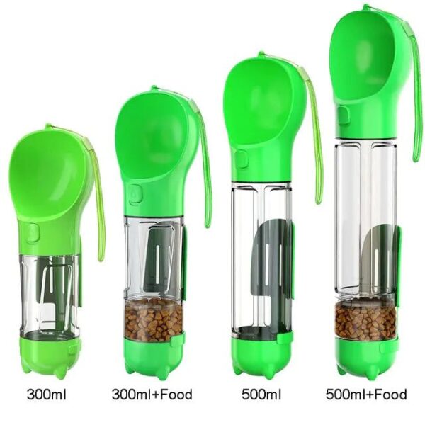 Multifunctional Portable Water and Food Bottle for Pets - 300ml & 500ml